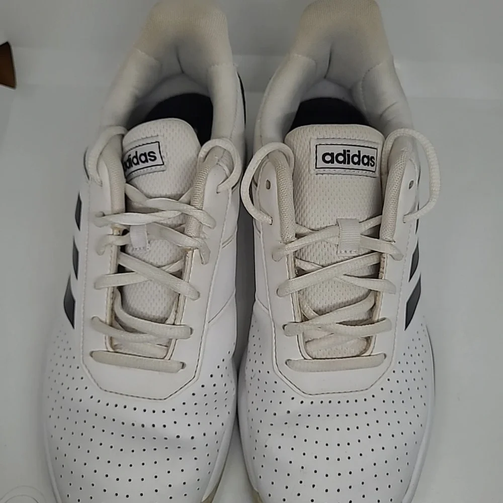 Adidas GameCourt Shoes Men White Black Sneakers Tennis Athletic Training